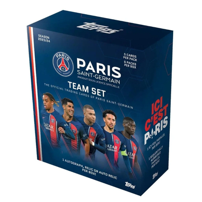 2023/24 Topps Paris Saint-Germain PSG Team Set Soccer Box