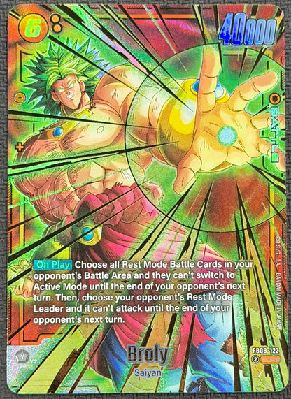 Broly SCR Secret Rare Alternate Art FB08-122