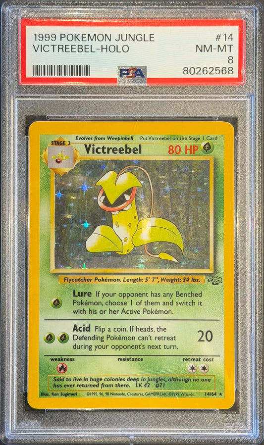 Victreebel holo 14/64 PSA 8 Pokemon jungle