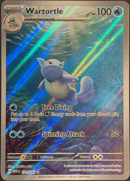 Wartortle 171/165 Illustration Rare 151 mew (LP)
