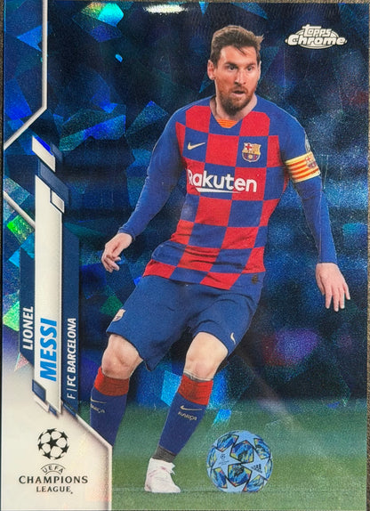 2019-20 Topps Chrome LIONEL MESSI Sapphire Refractor UEFA UCL #1 Barcelona