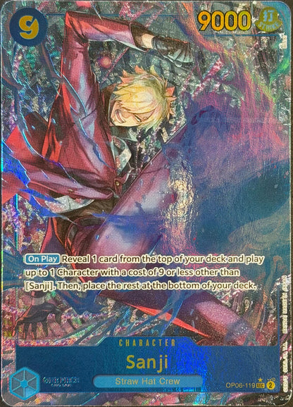 Sanji OP06-119 SEC Alt Art Wings of the captain English