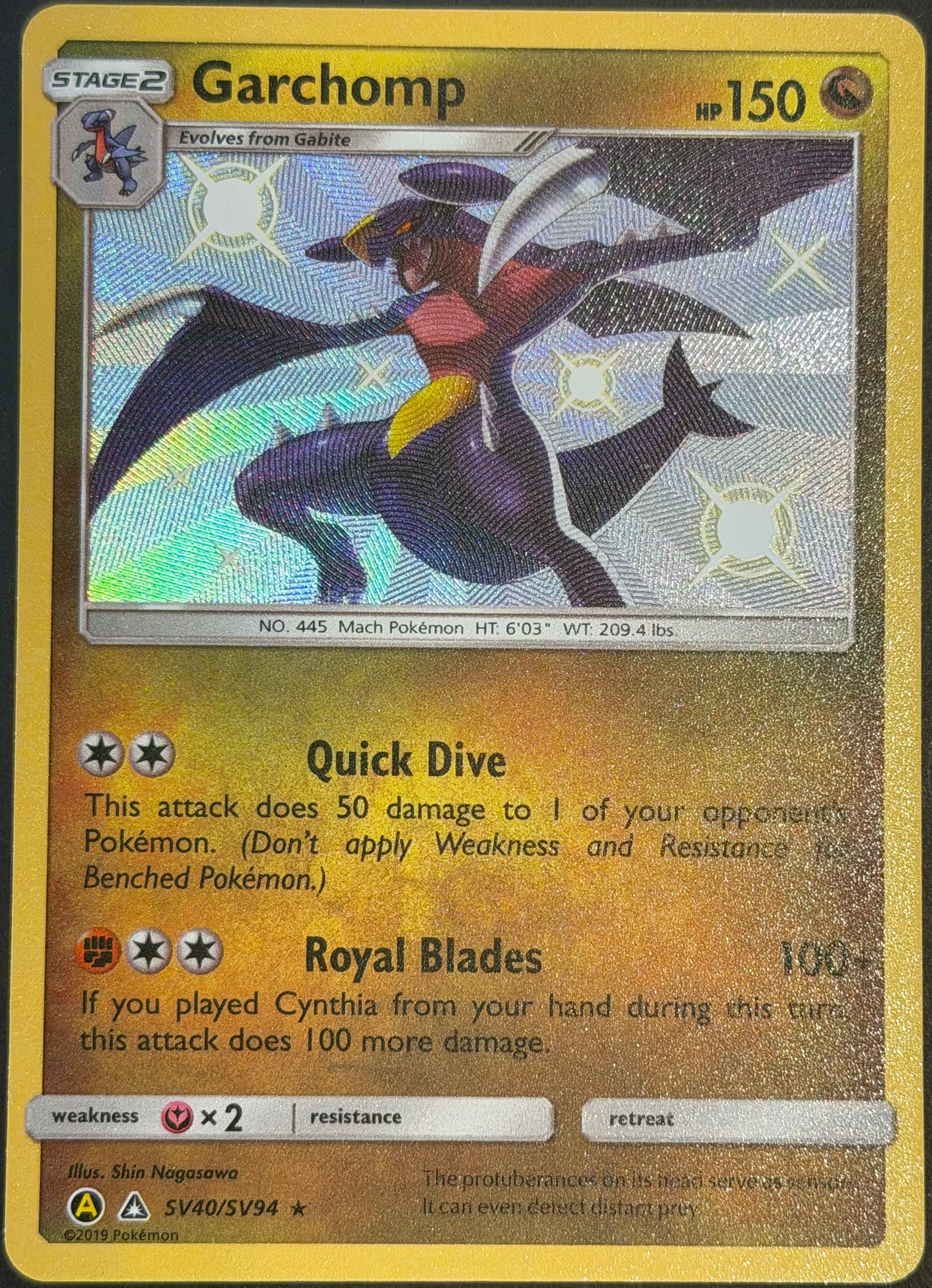Garchomp SV40/SV94 Hidden Fates