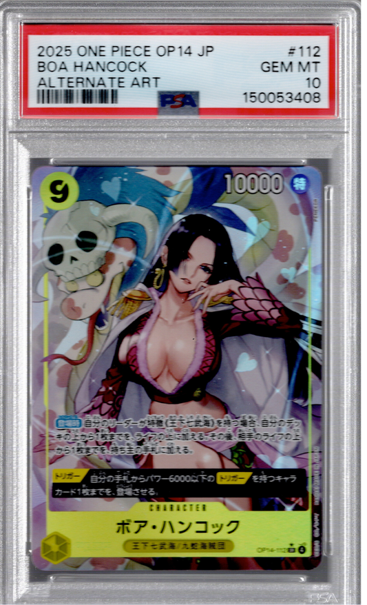 2025 One Piece OP14 Japanese Boa Hancock Alternate Art PSA 10