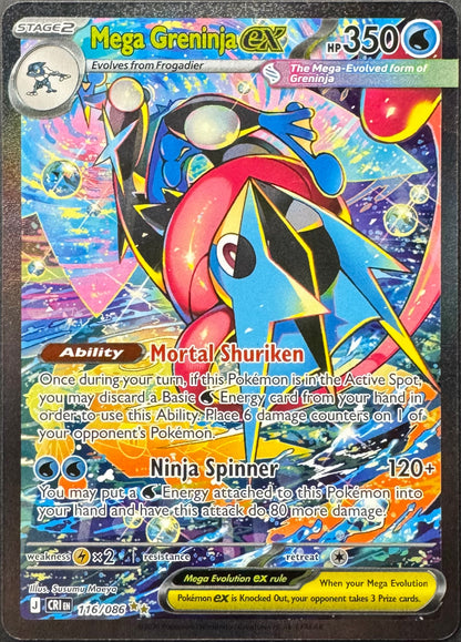 Mega Greninja Ex 116/086 [Chaos Rising]