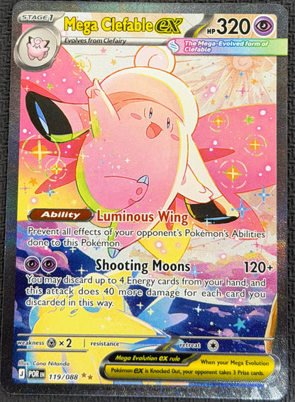 Mega Clefable Ex 119/088 Special Illustration Rare SIR Perfect Order