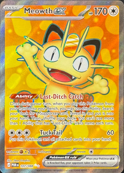 Meowth Ex 107/088 [Perfect Order]