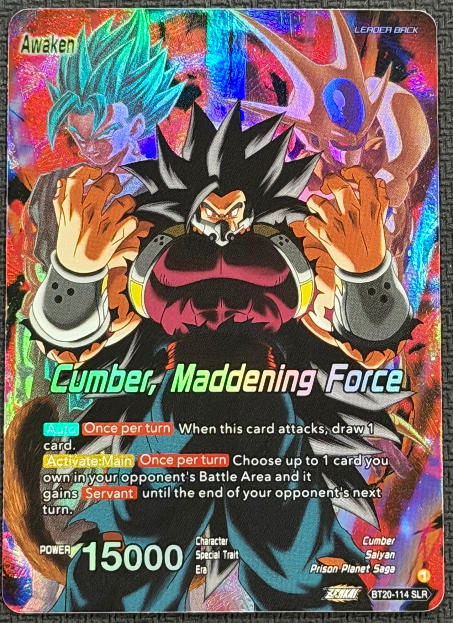 Cumber, Maddening Force SLR Special Leader Rare BT20-114