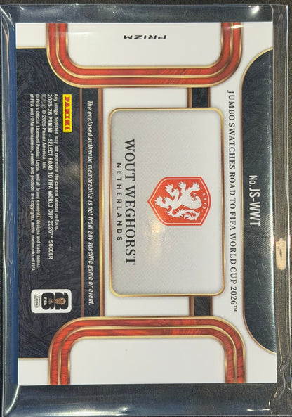2025-26 Panini Select Wout Weghorst Silver Patch #JS-WWT Netherlands