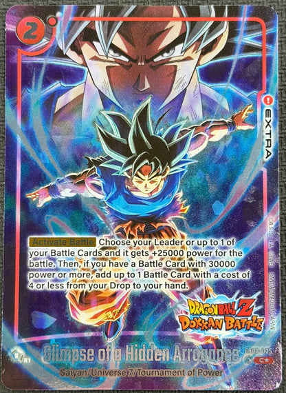 Glimpse of a Hidden Arrogance Alternate Art FB02-035 Dokkan Battle