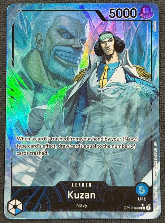 Kuzan OP12-040 Alternate Leader Art