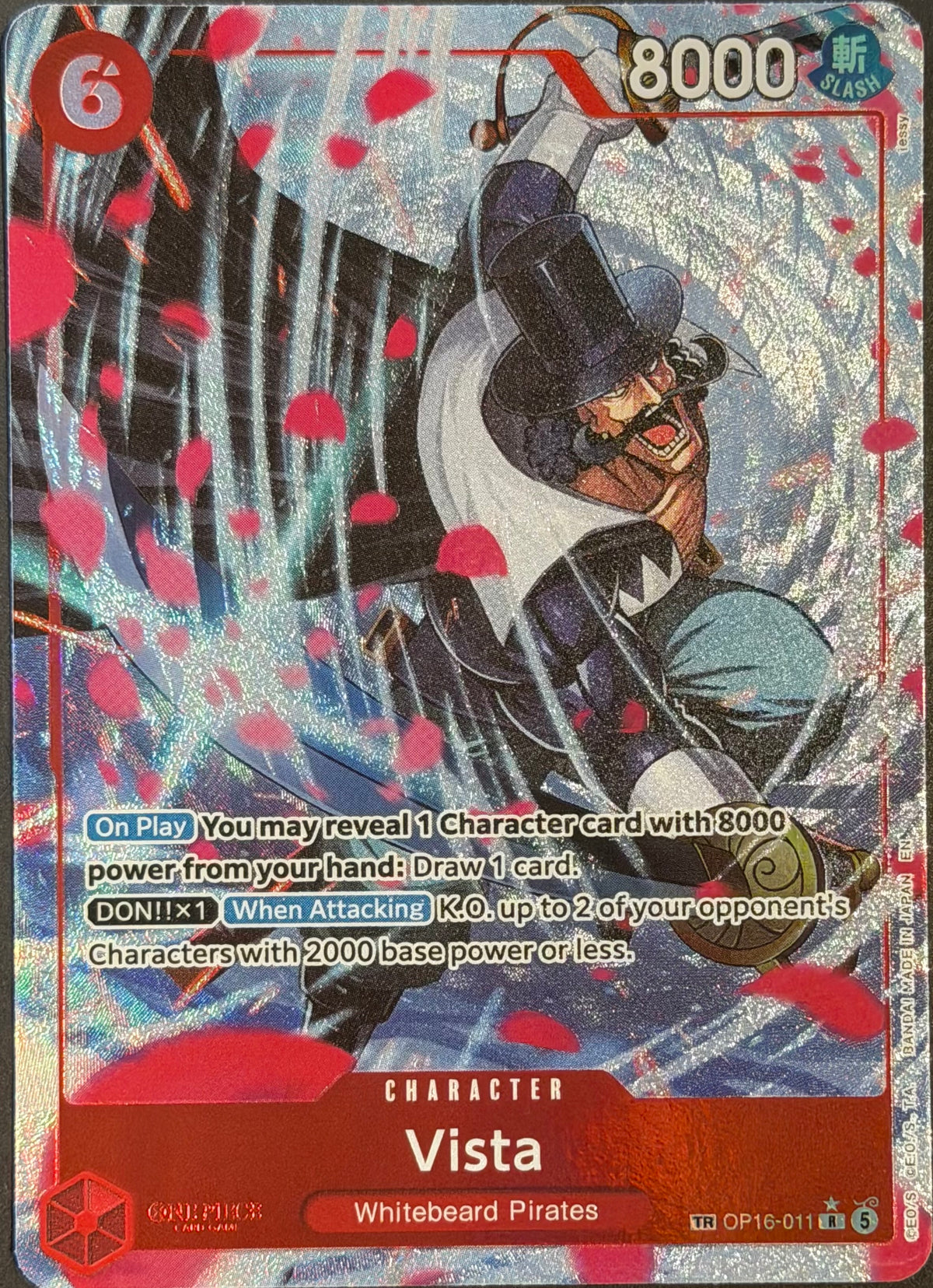 Vista One Piece OP16-011 Treasure Rare Alt Art English