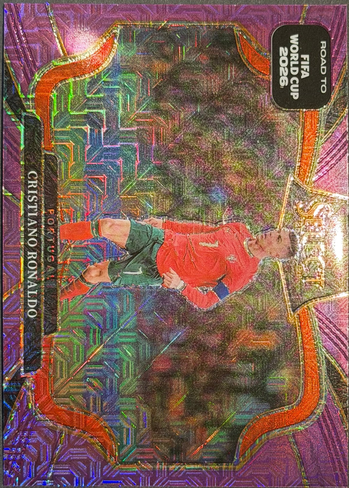 Cristiano Ronaldo Portugal #207 Prizm Purple mojo Panini Road to World Cup 2026