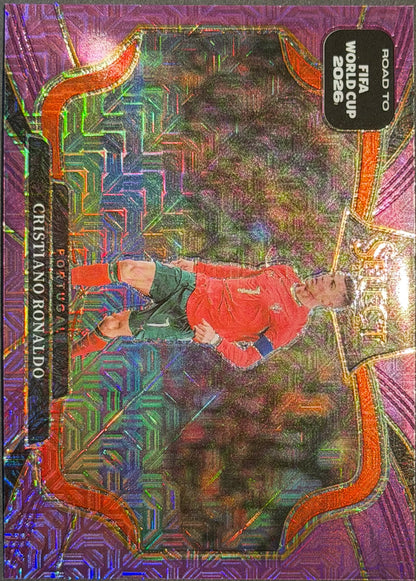 Cristiano Ronaldo Portugal #207 Prizm Purple mojo Panini Road to World Cup 2026