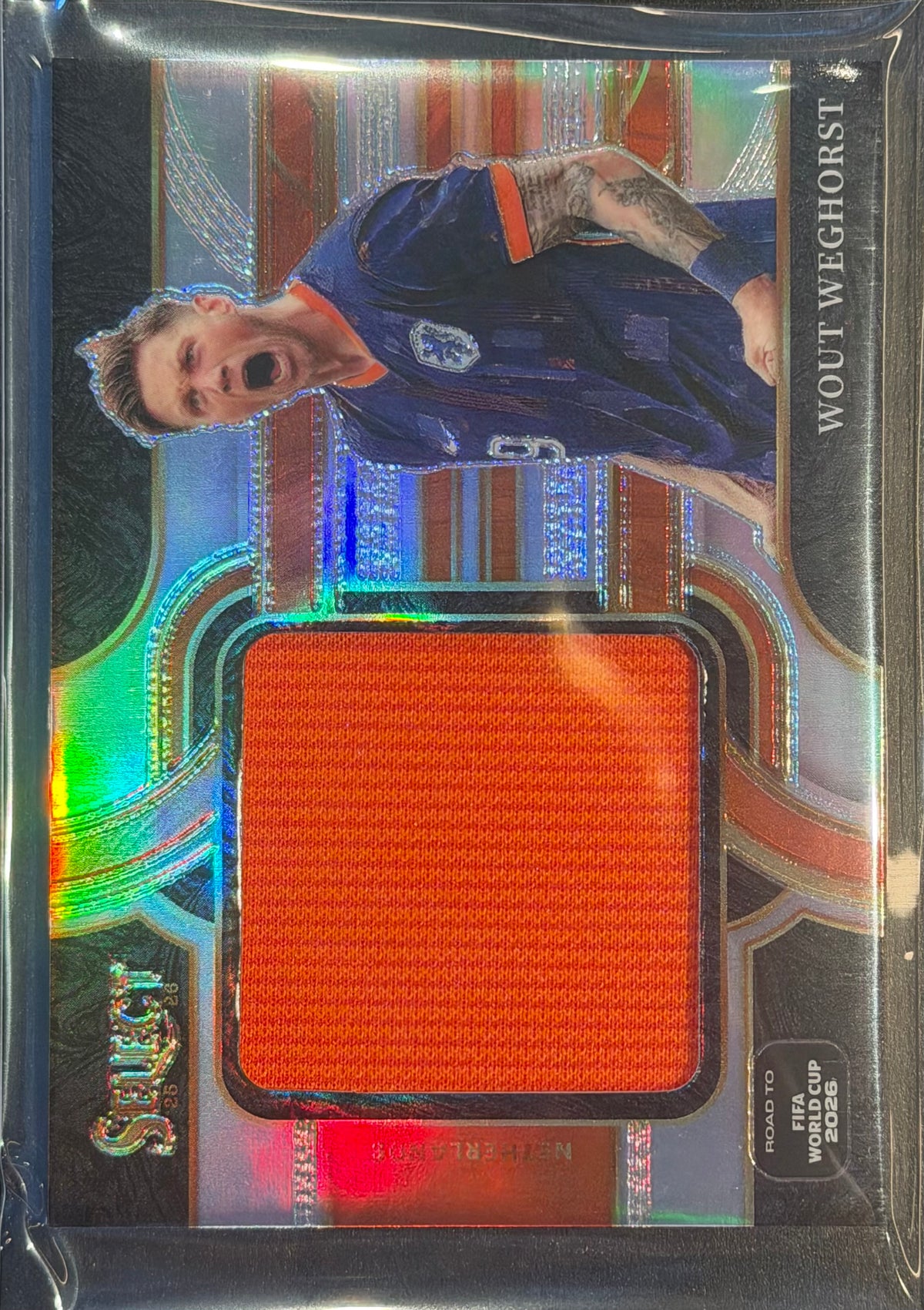 2025-26 Panini Select Wout Weghorst Silver Patch #JS-WWT Netherlands