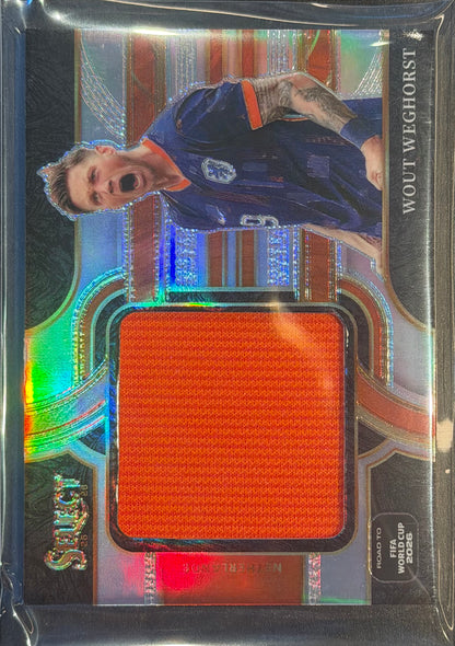 2025-26 Panini Select Wout Weghorst Silver Patch #JS-WWT Netherlands