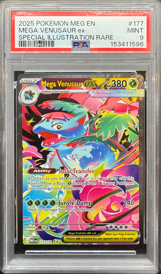 2025 Mega Venusaur Ex 177/132 [Mega Evolution] PSA 9
