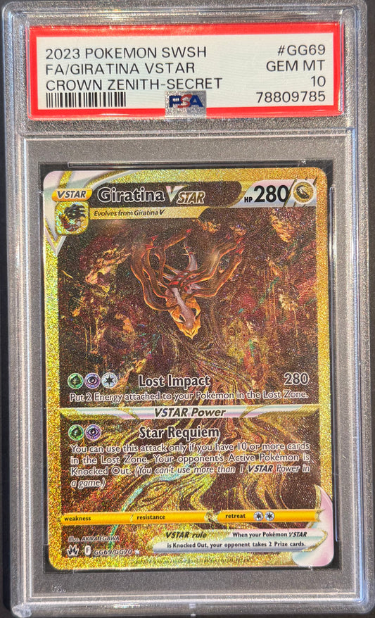 Giratina Vstar GG69/GG70 PSA 10 Crown zenith