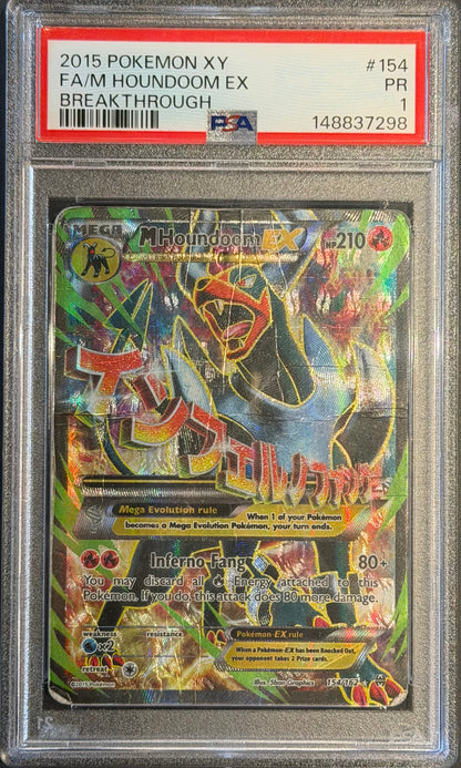 MHoundoom EX 154/162 PSA 1 Full Art [X Y BreakThrough]