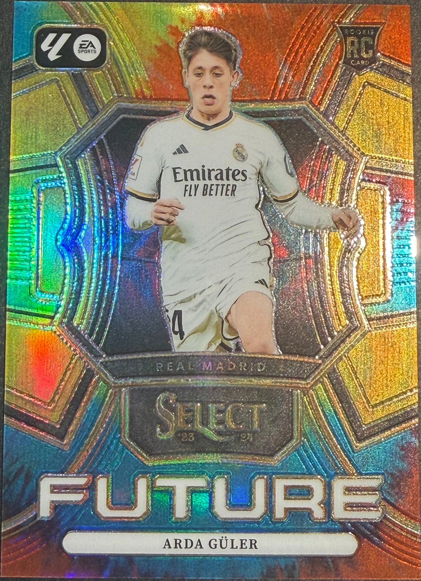 Arda Guler #7 Future Tie-Dye Prizm 30/49 rookie 2023-24 Select La Liga