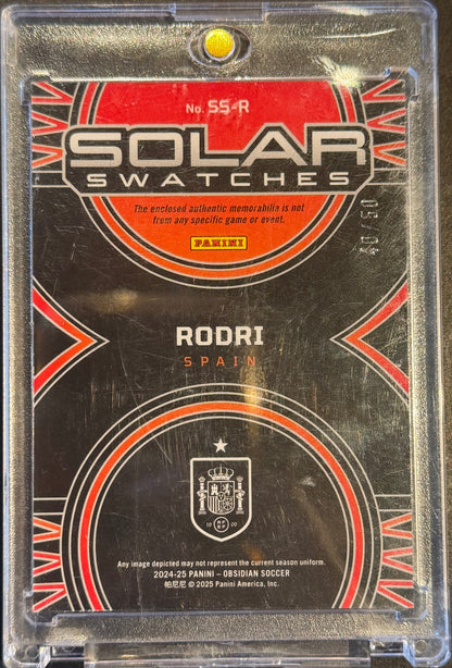 2024-25 Panini Obsidian - Solar Swatches Rodri #SS-R /50