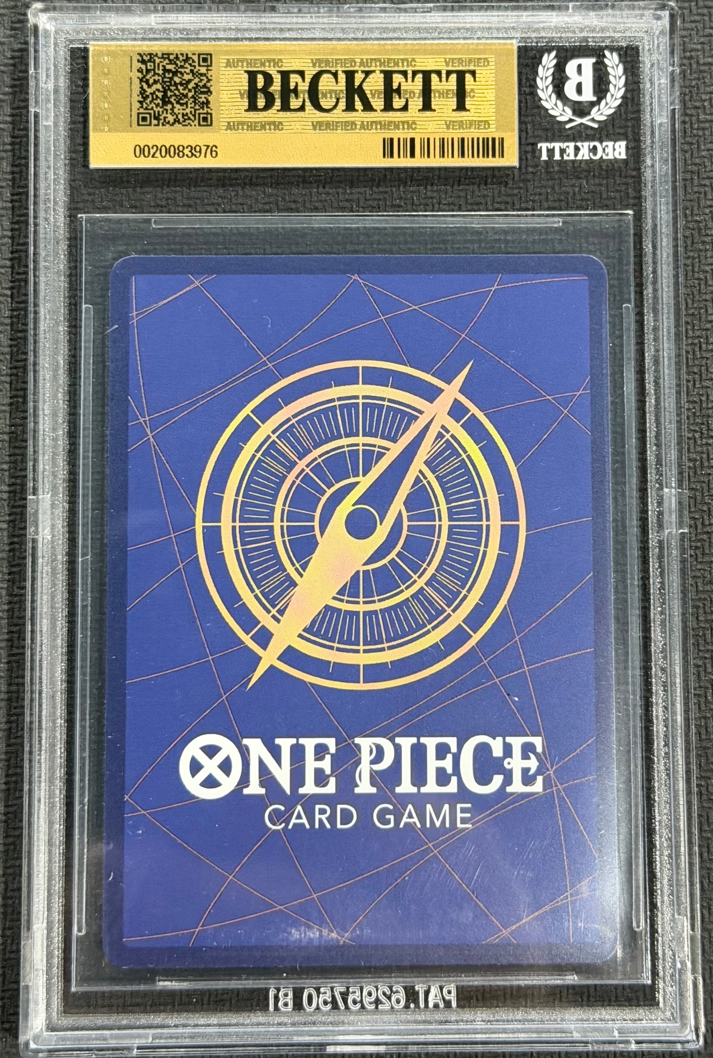 2025 One Piece Monkey.D.Luffy OP10-118 Alternate Art SEC Beckett 9.5