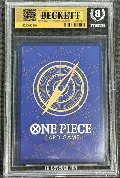 2025 One Piece Monkey.D.Luffy OP10-118 Alternate Art SEC Beckett 9.5