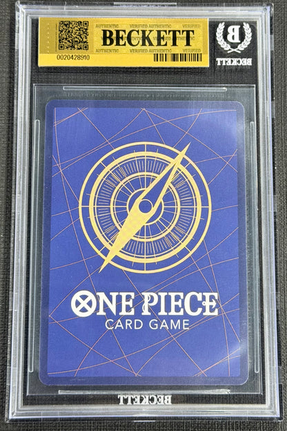 2026 One Piece Monkey.D.Luffy EB04-061 Secret Rare SEC Beckett 10
