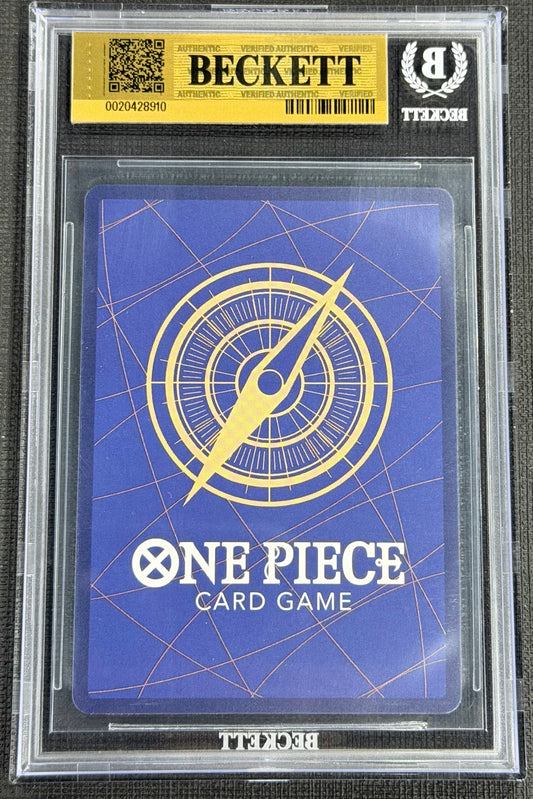 2026 One Piece Monkey.D.Luffy EB04-061 Secret Rare SEC Beckett 10