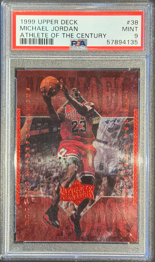 Michael Jordan PSA 9 1999 Upper Deck Athlete Of The Century