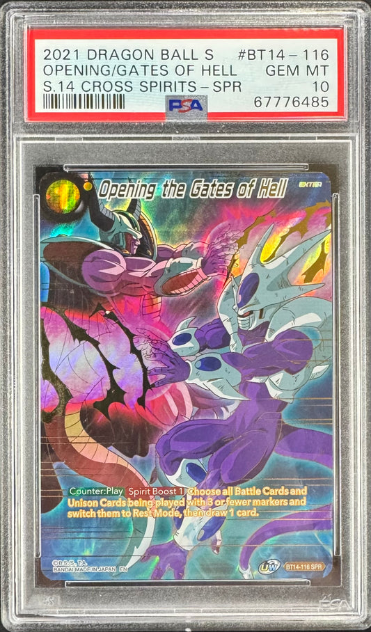 2021 DBS Opening The Gates Of Hell BT14-116 SPR [Cross Spirits] PSA 10