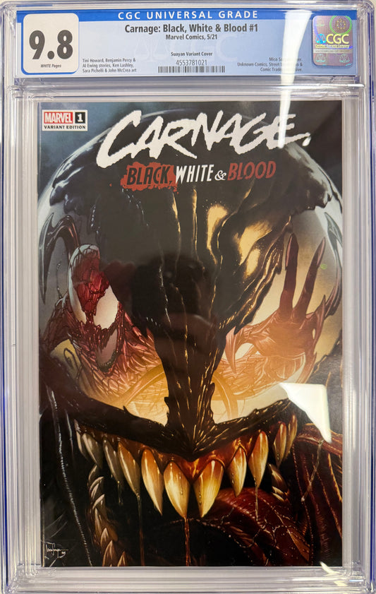 Carnage Black, White & Blood #1 5/21 CGC 9.8