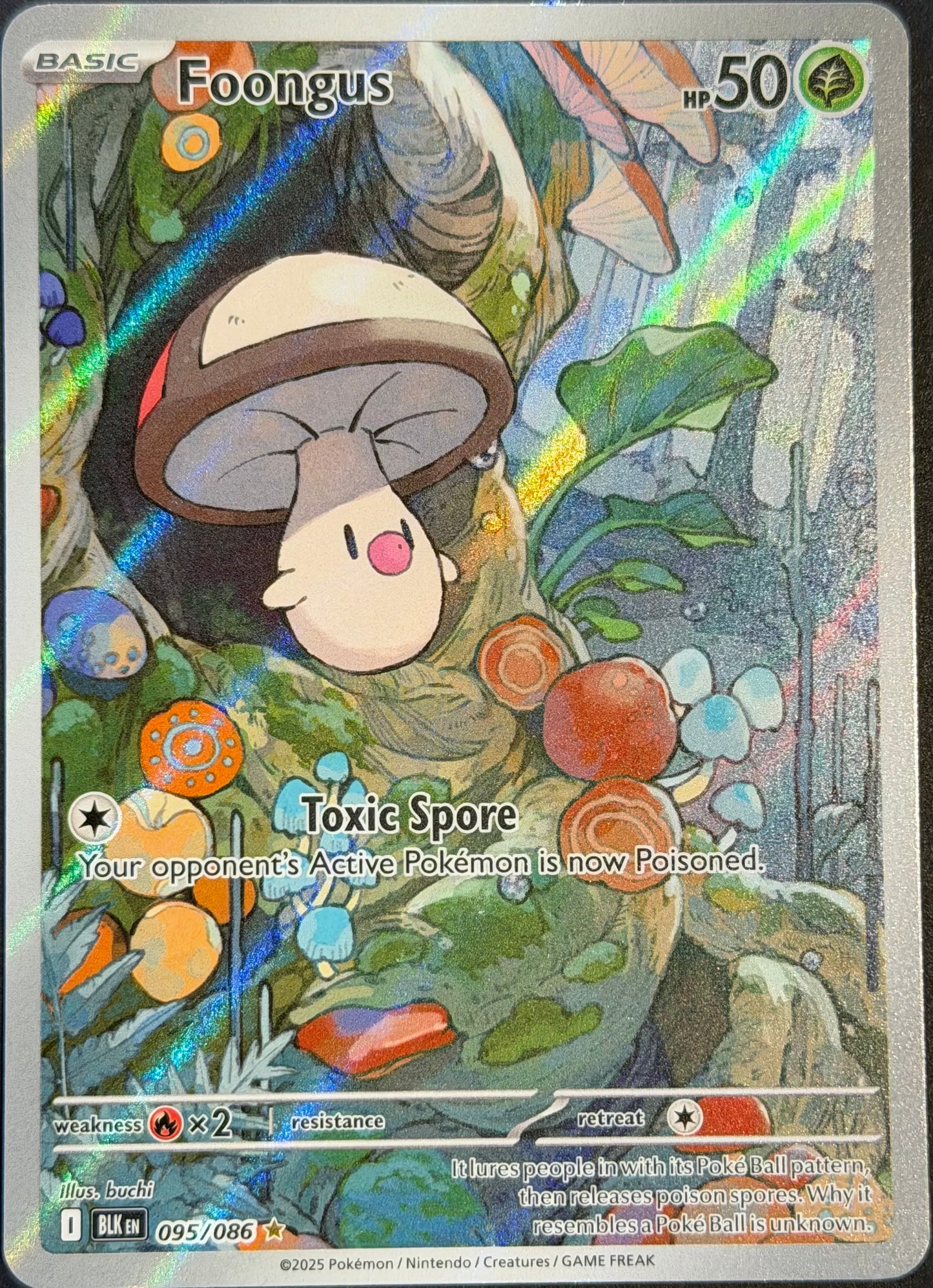 Foongus 095/086 Illustration Rare Black Bolt English