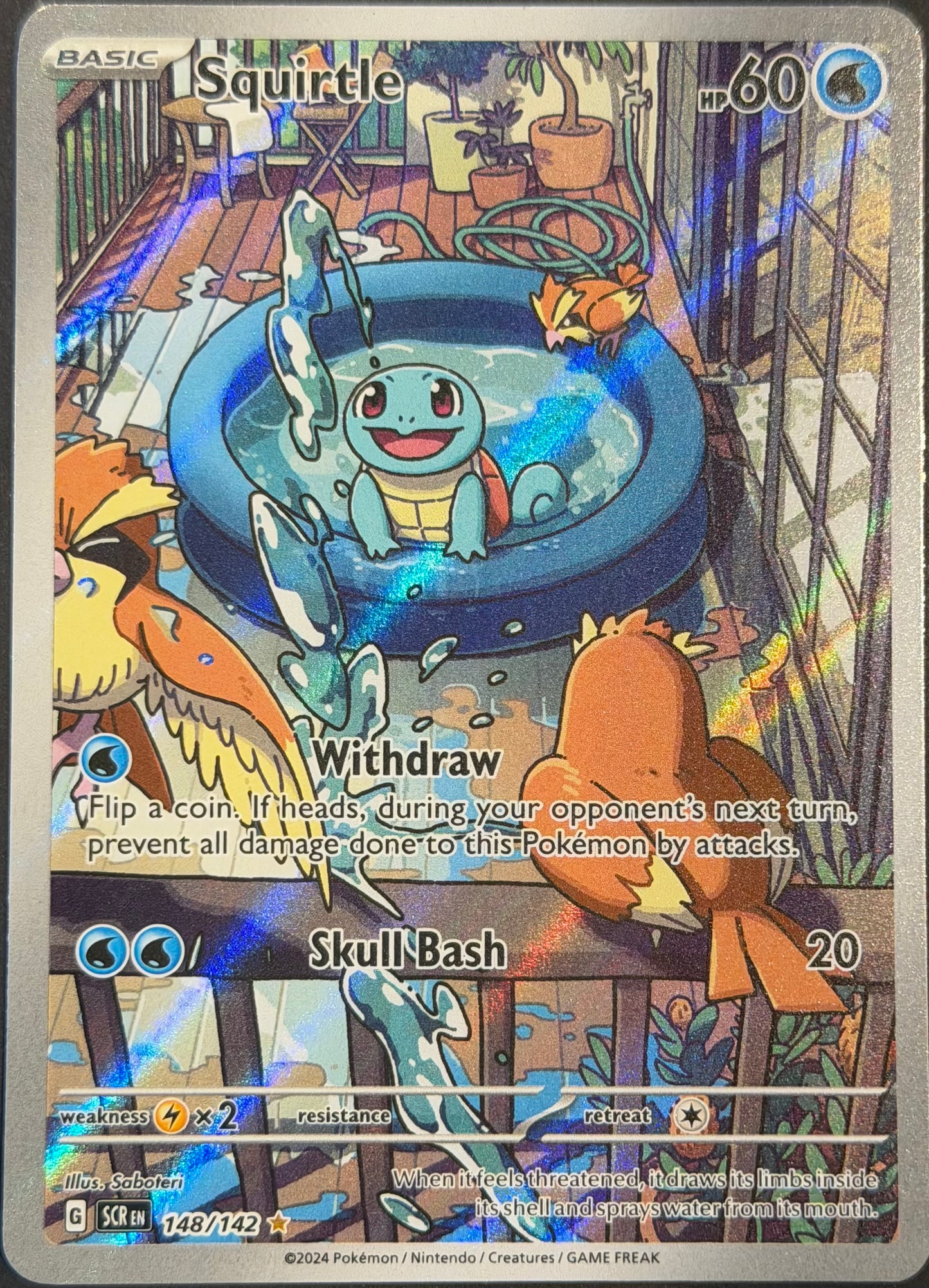 Squirtle 148/142 Illustration Rare Stellar Crown (LP)
