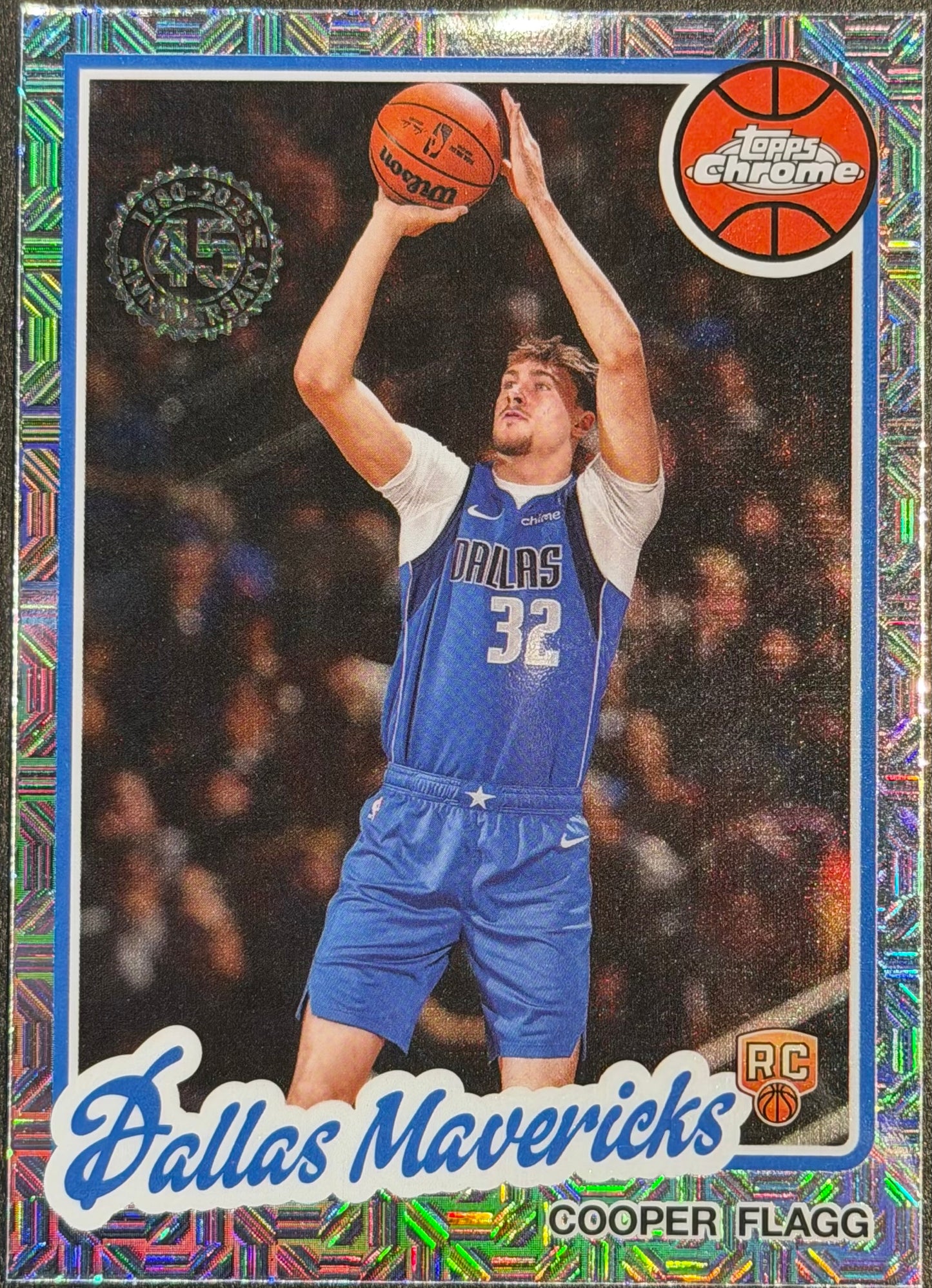 Cooper Flagg 2025 Topps Chrome Mojo Refractor (RC) #TC-CF Dallas Mavericks