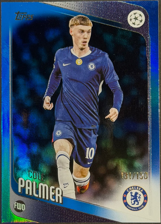 Cole Palmer Blue Refractor 131/150 2025-26 Topps Chrome Uefa Club Competitions