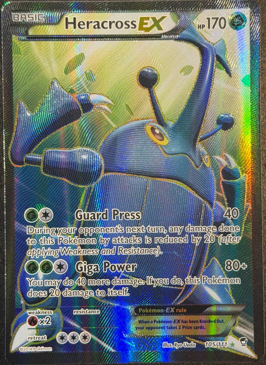 Heracross EX Full Art 105/111 XY-Furious Fists
