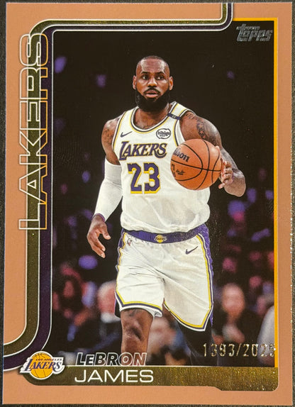 Lebron James 2025-26 Topps Flagship Bronze 1393/2025 Lakers #150