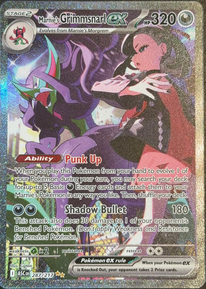 Marnie’s Grimmsnarl ex 287/217 Special Illustration Rare [Ascended Heroes]