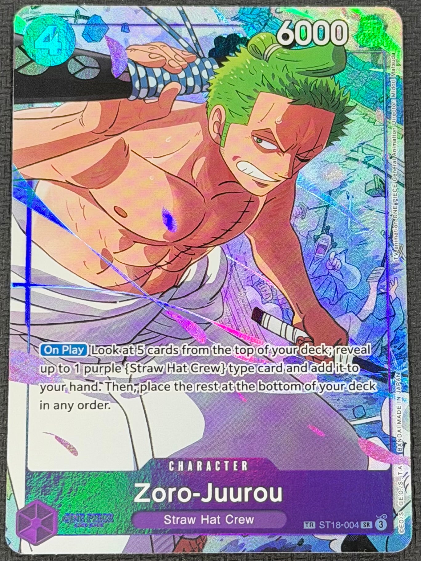 Zoro-Juurou ST18-004 Treasure Rare