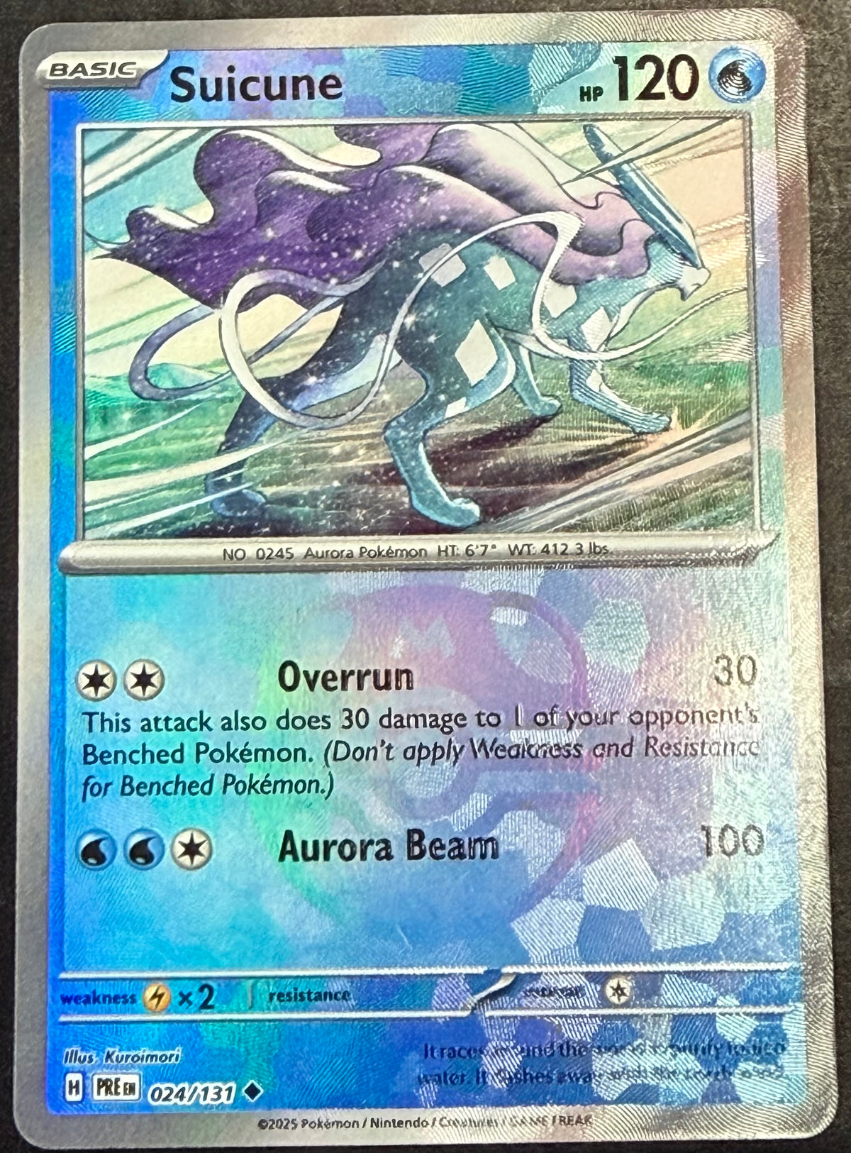 Suicune 024/131 Master Ball Prismatic Evolutions