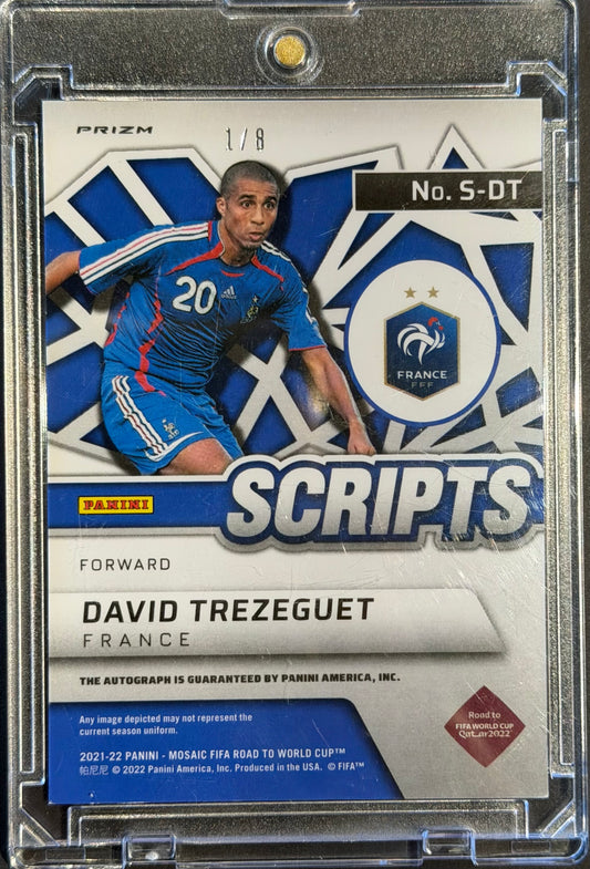 David Trezeguet Scripts Autograph 1/8 fifa World Cup 2022