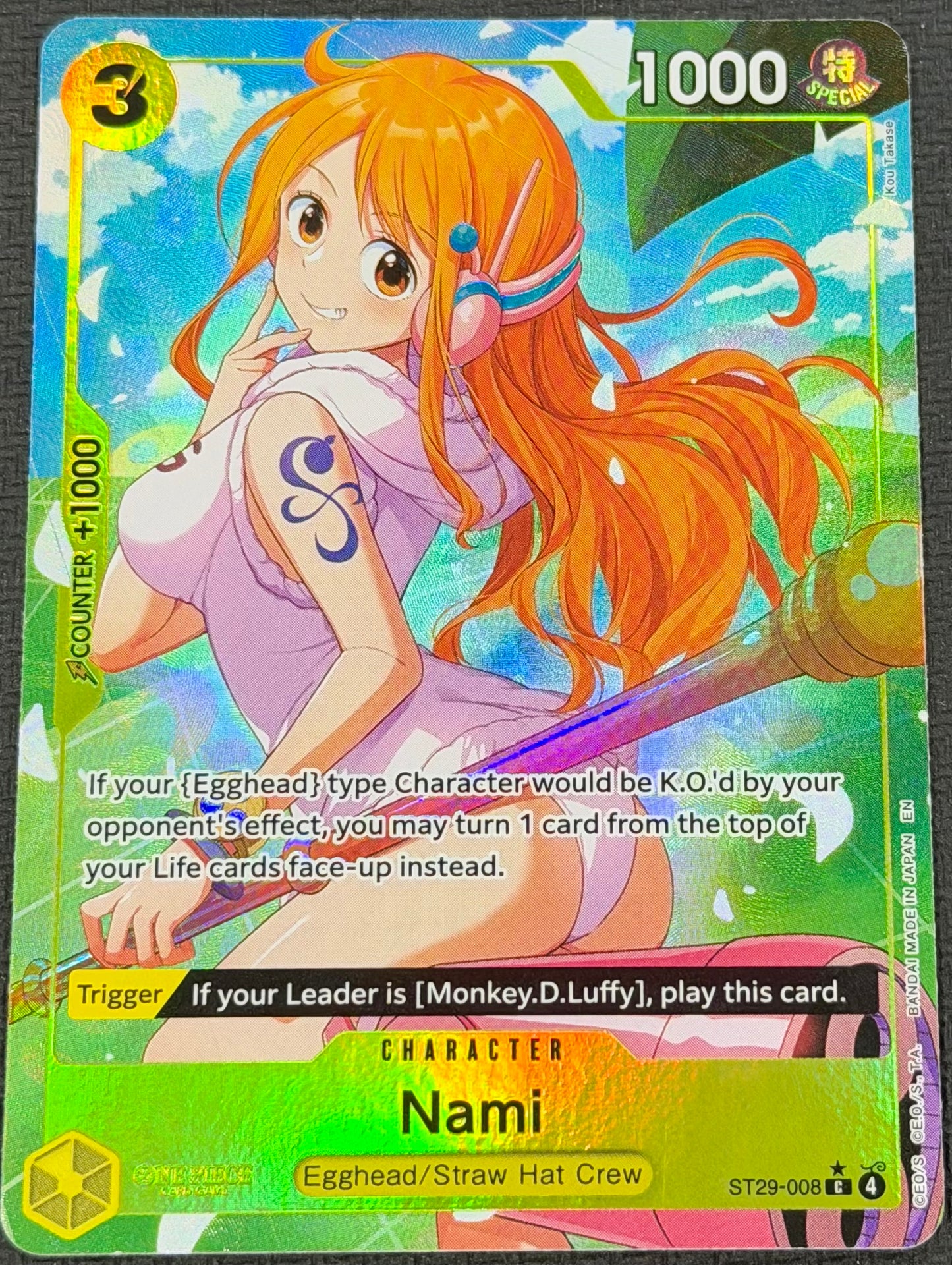Nami ST29-008 Starter Deck Card (crease)