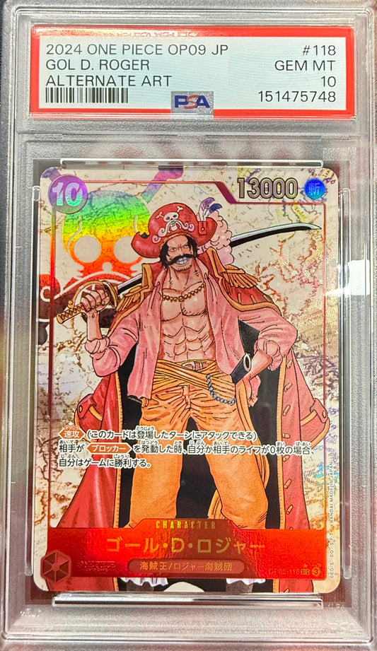 PSA 10 Gol D Roger OP09-118 SEC Emperors in the New World ONE PIECE Japan