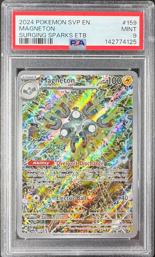2024 Pokemon Magneton SVP 159 Black Star Promo PSA 9