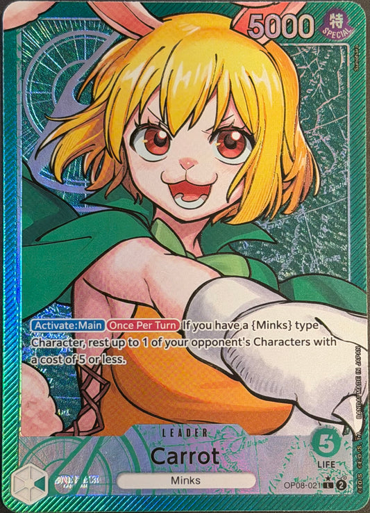 Carrot OP08-021 L alt art Two Legends English