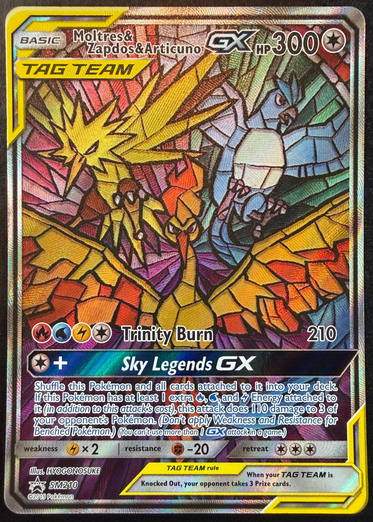 Moltres & Zapdos & Articuno Tag Team GX SM210 [Sun & Moon]