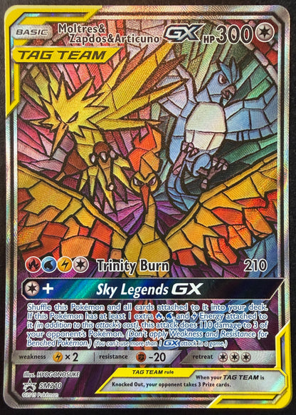 Moltres & Zapdos & Articuno Tag Team GX SM210 [Sun & Moon]