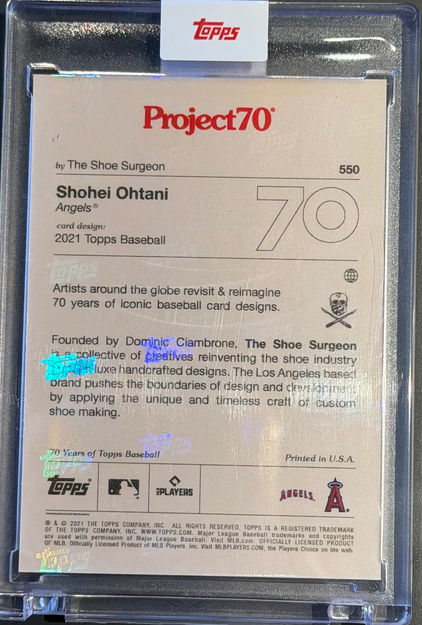 Shohei Ohtani - 2021 Topps Project 70 - By The Shoe Surgeon #550