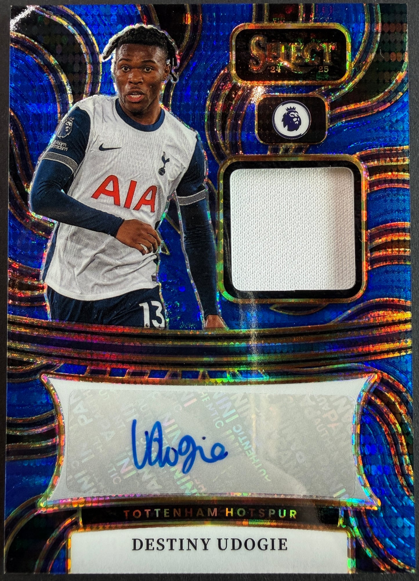Destiny Udogie 2024/25 Select Premiere League Soccer Patch Auto